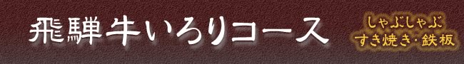 飛騨牛いろりコース